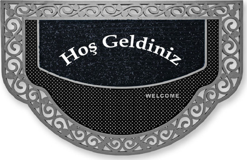 Dekoratif Dış Kapı Yıkanabilir Toz Alıcı Halı Kapı Önü Paspası Hoş Geldiniz Yazılır