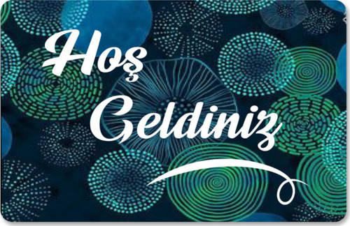 Dijital Baskılı 3D Kapı Önü Paspas Hoşgeldiniz Yazılı Çiçek Desenıç Ve Dış Kapı Paspası Yıkanabilir