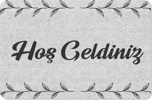Hoş Geldiniz Yazılır Coco Görünümlü Dekoratif Dış Kapı Önü Ve Iç Mekan Paspası