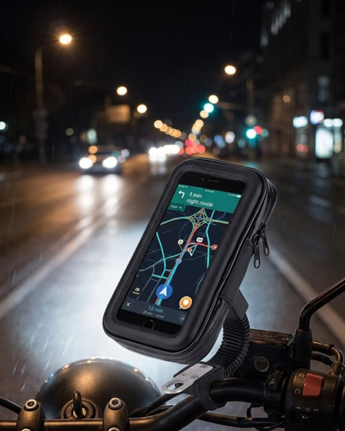tekno Bisiklet Scooter Motosiklet İçin Su Geçirmez Telefon Standı 360 Derece Döner 2026