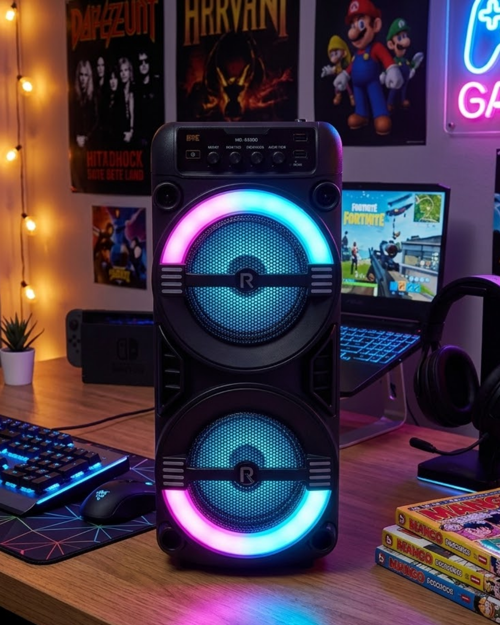 tekno Kablosuz Bluetooth Hoparlör LED Işıklı USB ve TF Kart Destekli 2026