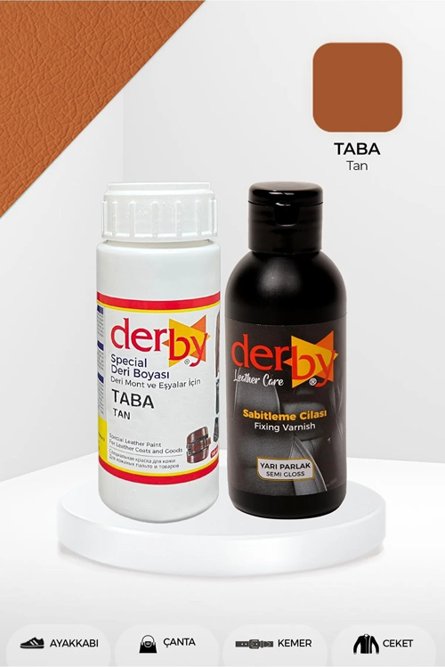 Special Taba Deri Boyası Ve Cilası 100 ml - 2'li Set / Mont Eşya Çanta Deri Boyası
