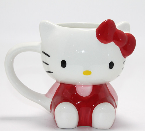 ieg™ 3D Hello Kitty Tasarımı Porselen Kupa Bardak