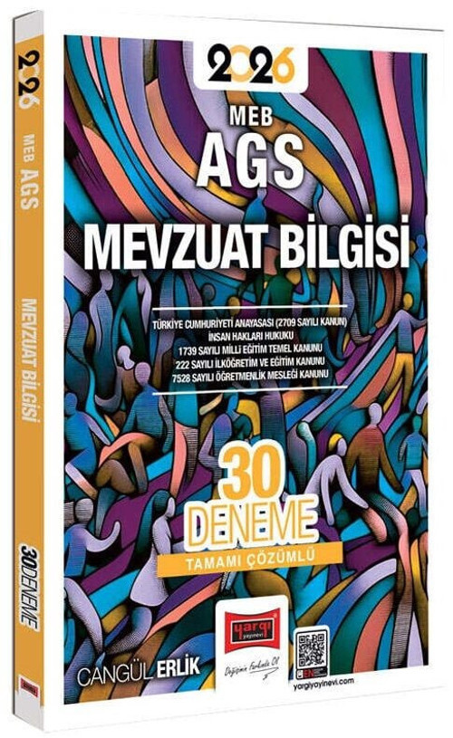 Yargı 2026 MEB-AGS Mevzuat Bilgisi 30 Deneme Çözümlü - Cangül Erlik Yargı Yayınları