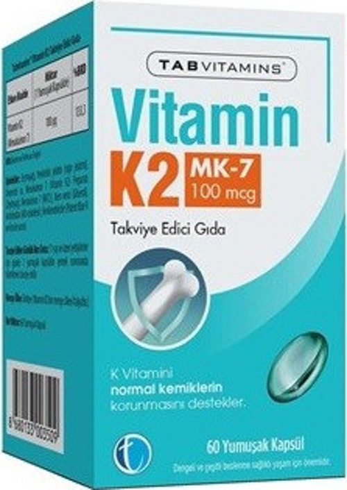 Tab Vitamins Vitamin K2 60 Kapsül