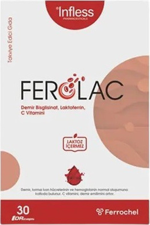 İnfless Ferolac Demir 30 Kapsül
