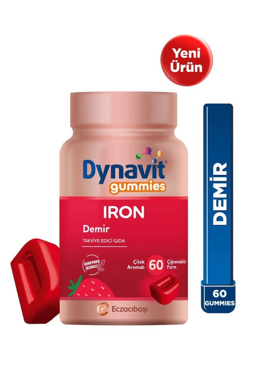 Gummies Iron 60 Çiğnenebilir Form - Aile Boyu Kullanım – Demir - Enerji