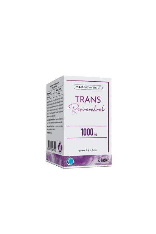 Tab İlaç Tabvitamins Trans Resveratrol 30 Tablet