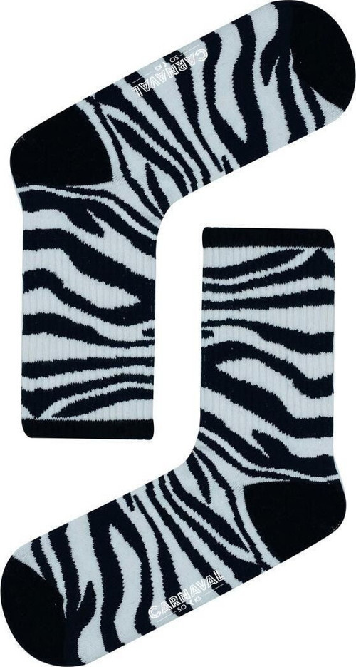 Zebra Milk Desenli Renkli Spor Çorap