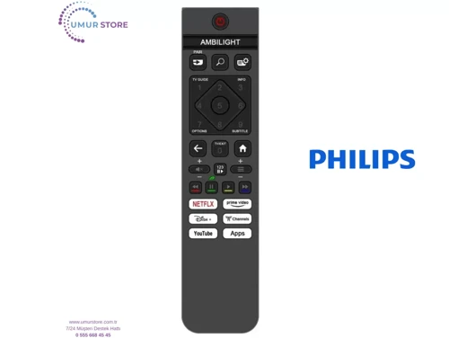 Philips İle Uyumlu Model 65OLED910/12 Smart Led Tv Kumandası-Mikrofonsuz
