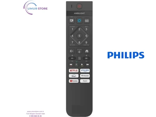 Philips İle Uyumlu Model 50PUS8510/12 qled 4k Ambilight Mikrofonlu Kumanda