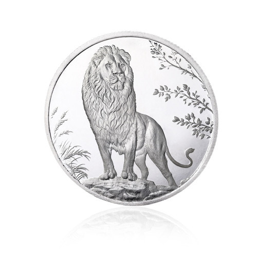 Aslan Figürlü Koleksiyonluk ve Yatırımlık Gümüş Sikke Coin