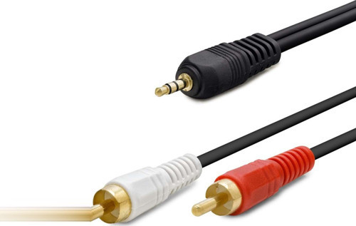 3.5 Mm To 2Rca Kablo 2Lıne Gold 10M Siyah HDX1006