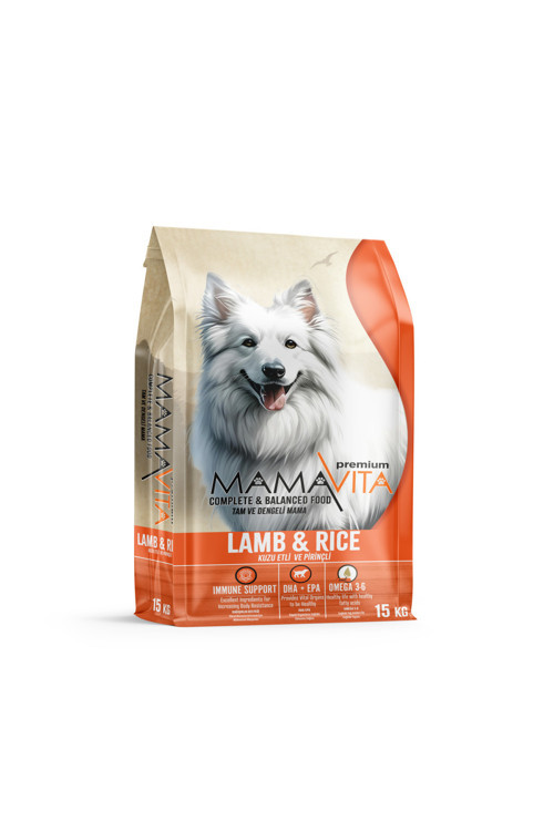 Kuzu Etli Ve Pirinçli Köpek Kuru Maması (15Kg)