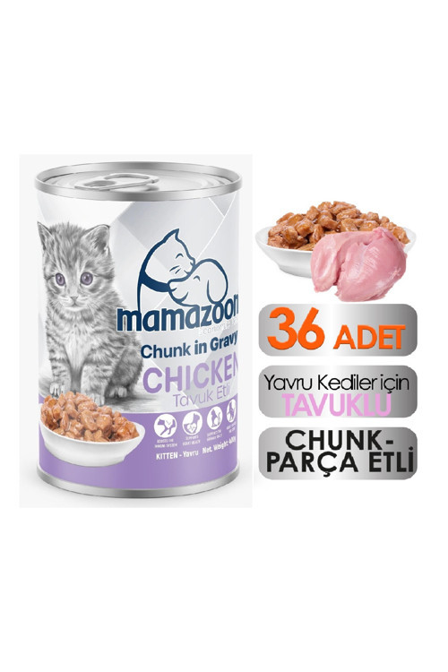 e Tavuk Etli Yavru Kedi Maması 36 Adet