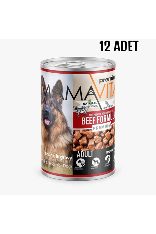 Mamavitta 12 Adet Dana Etli Yetişkin Köpek Maması 400 Gr