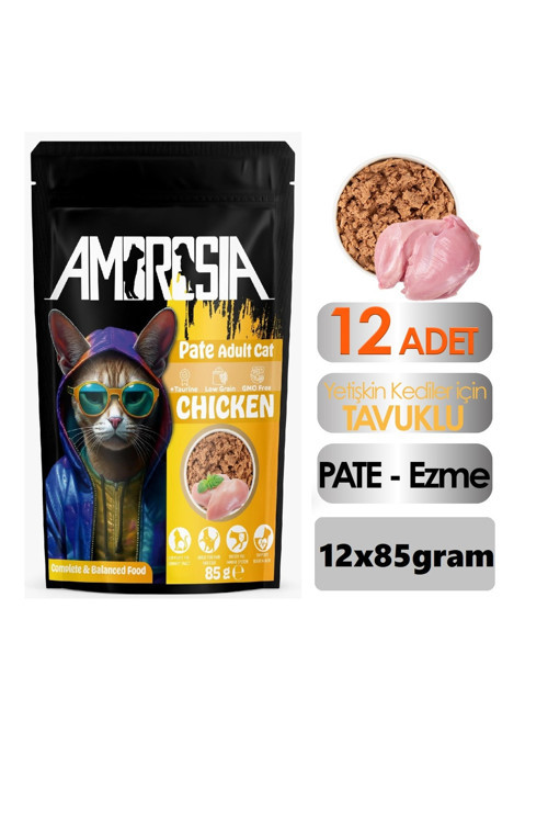 Tavuk Etli Pouch Kedi Maması 12 Adet