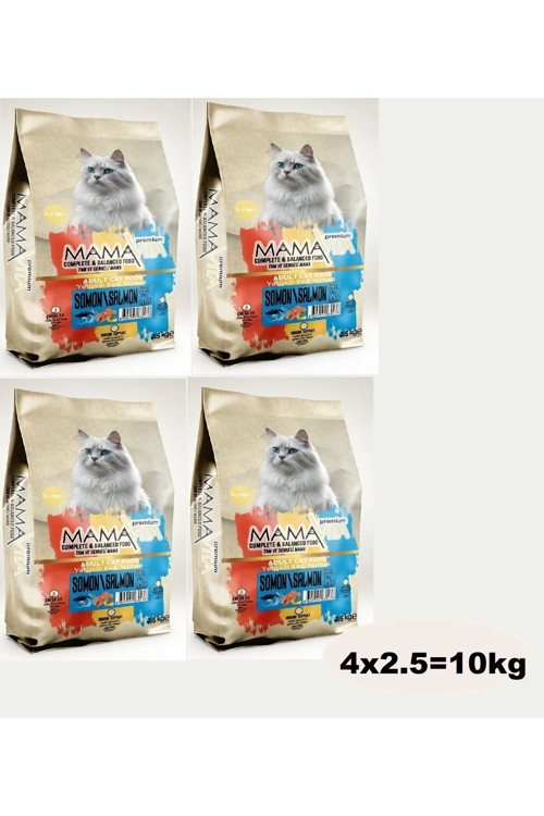 Somonlu Yetişkin Kedi Kuru Maması 10Kg(4X2.5)