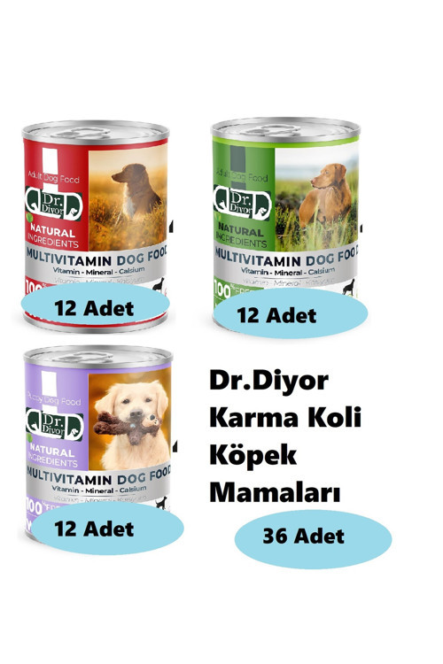 Köpek Maması Karma Koli 36 Adet 01