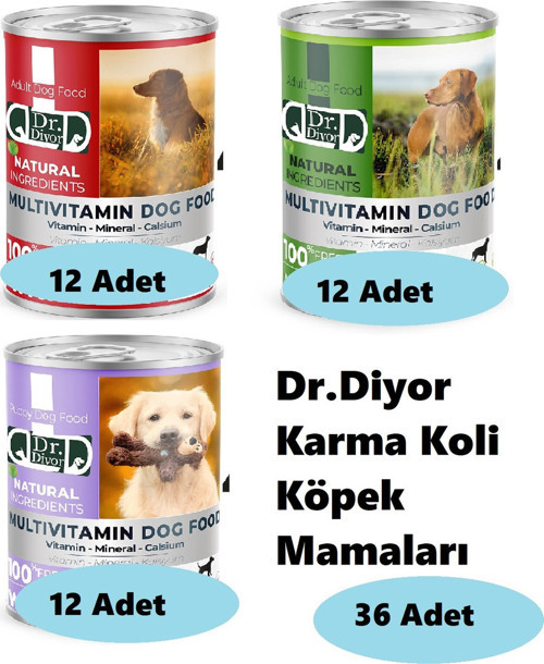 Köpek Maması Karma Koli 36 Adet 01