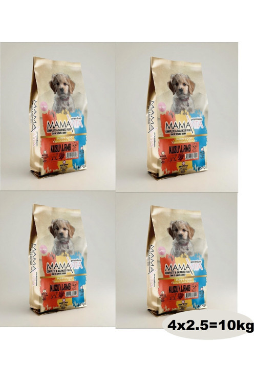 Kuzu Etli Yavru Kuru Köpek Maması 10Kg (4X2.5)