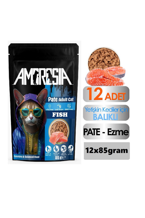 Balık Etli Pouch Yetişkin Kedi Maması 12 Adet