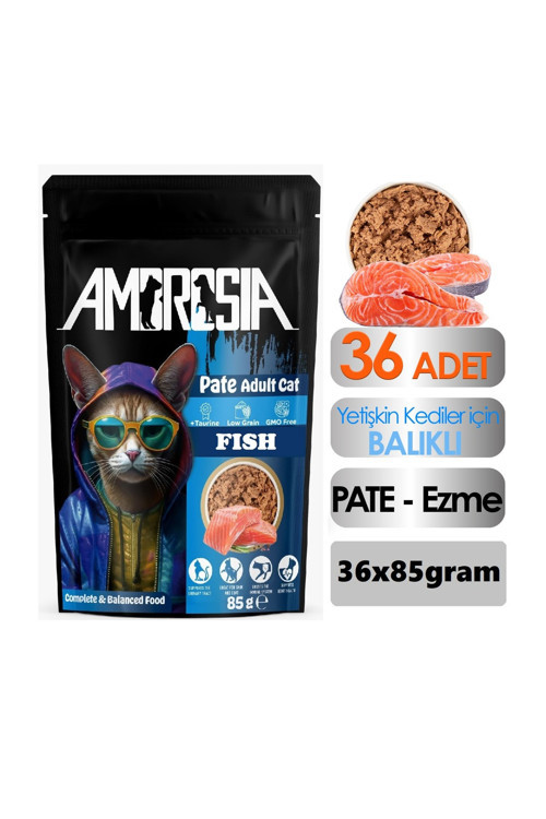 Balık Etli Pouch Yetişkin Kedi Maması 36 Adet