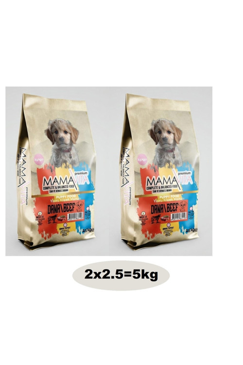 Dana Etli Yavru Kuru Köpek Maması 5Kg (2X2.5)