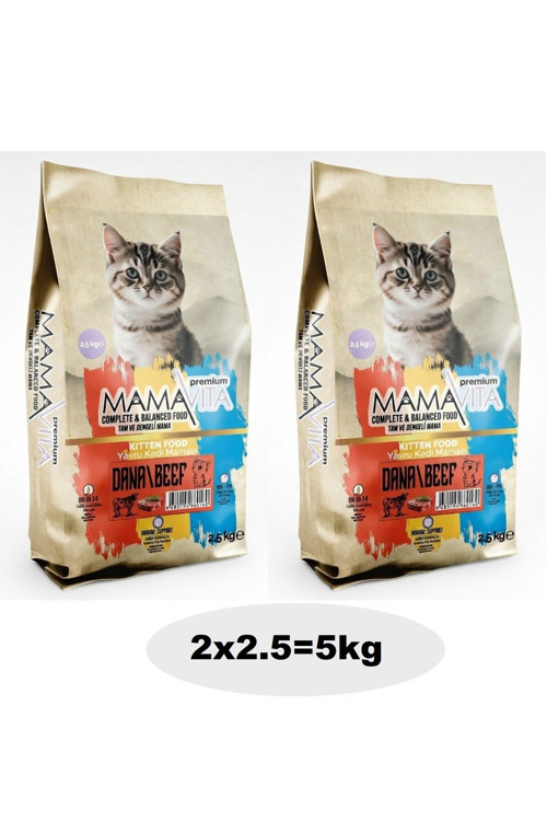 Dana Etli Yavru Kedi Kuru Maması 5Kg (2X2.5)