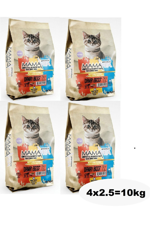 Dana Etli Yavru Kedi Kuru Maması 10Kg (4X2.5)