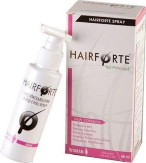 Hair Forte Kadın %2 Procapil 60 Ml Dökülmelere Saç Spreyi