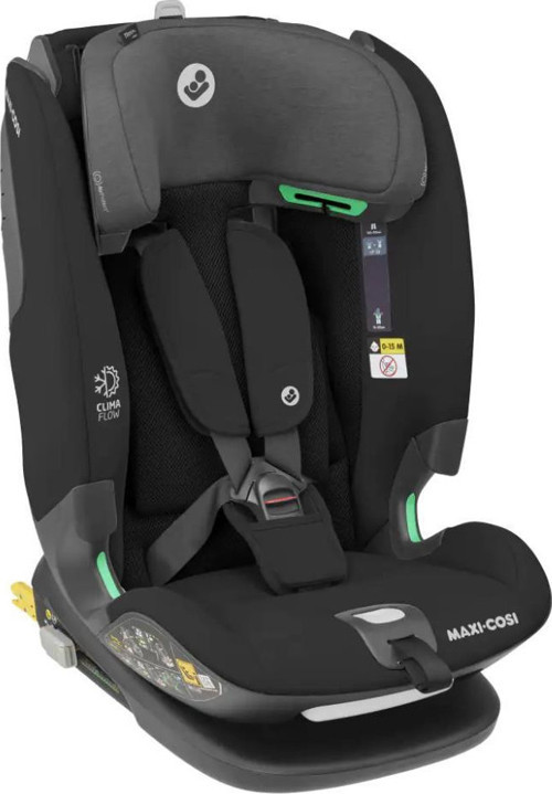 Titan Pro I-Size ADAC'lı 9-36 KG Çocuk Oto Koltuğu Authentic Black
