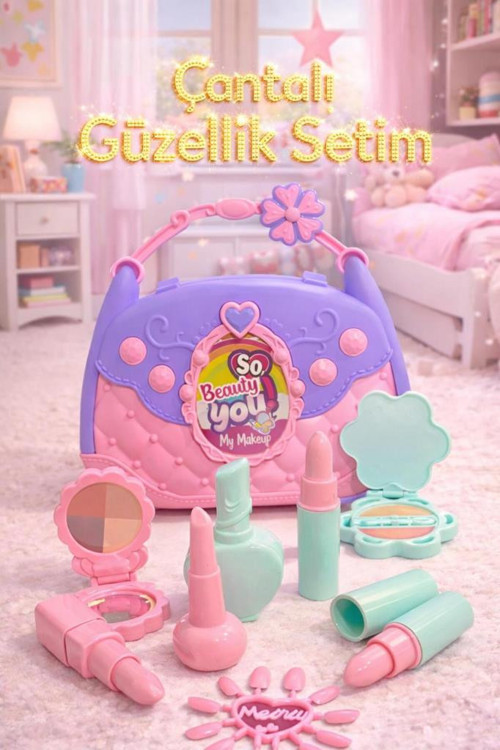 Çantalı Oyuncak Güzellik Seti, Kız Çocuk Oyuncağı