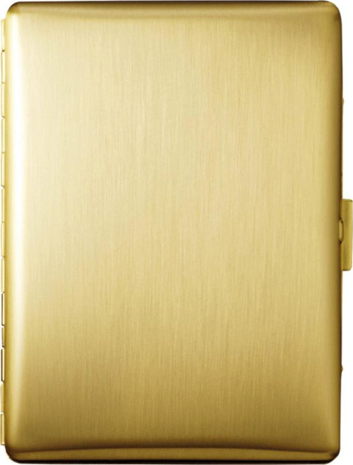 Cosmos Metal Uzun Sigara Tabakası Satin Gold 9lu