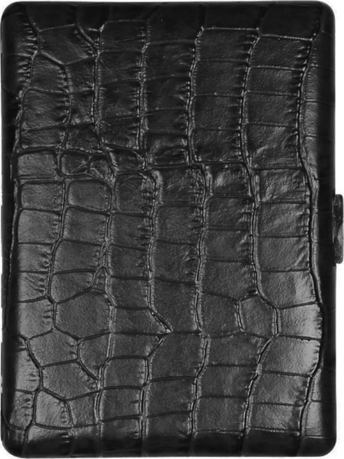 Cosmos Deri Uzun Sigara Tabakası Croco Siyah 9lu