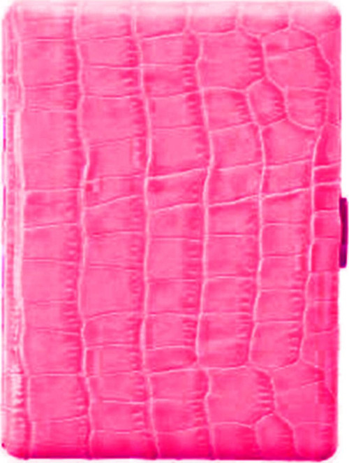 Cosmos Deri Uzun Sigara Tabakası Croco Pembe 9lu
