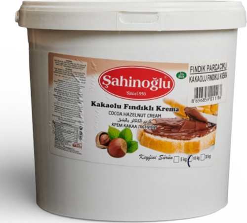 Şahinoğlu Fındık Parçacıklı Çokokrem 10 Kg