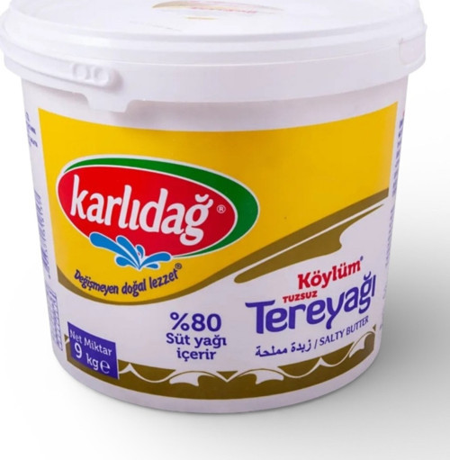 Karlıdağ Tereyağı Köylüm Tuzsuz 8 Kg