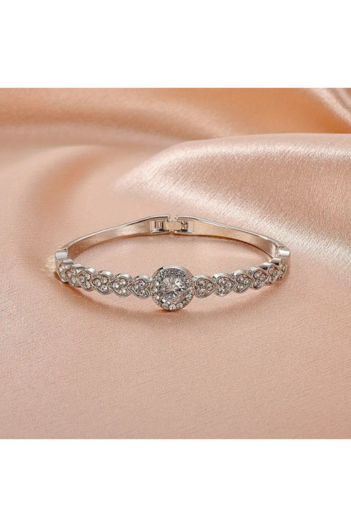 Yeni Trend , Crystal Baget Zirkon Suyolu , Sevgi Bileklik, Ahşap Kutu İçerisinde
