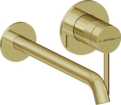 Minimax Round Ankastre Lav.Bat.Uzun Soft Altın A4354974 Lavabo Bataryası