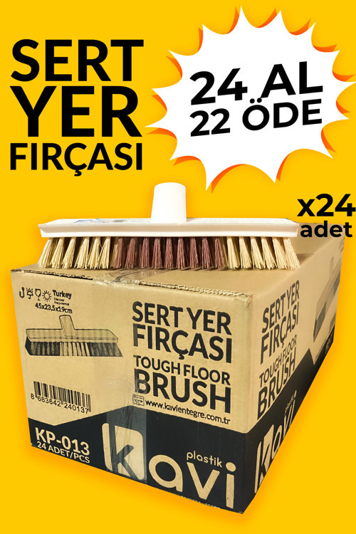 Sert Yer, Halı Ve Sert Yüzey Yıkama Fırçası. Banyo, Fayans Temizliği - Koli - 24'Lü - 22 Öde 24 Al