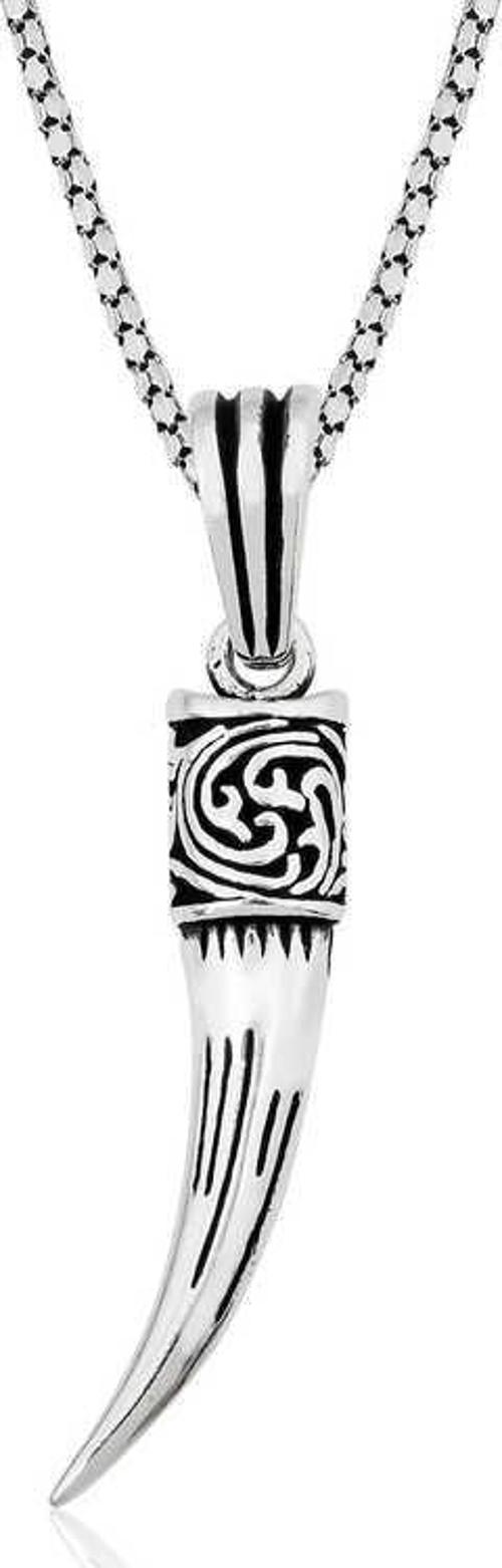 925 Ayar Gümüş Fil Dişi Gümüş Kolye