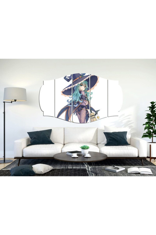 Anime Kız Cadı Mdf Tablo-0023 (Model C)