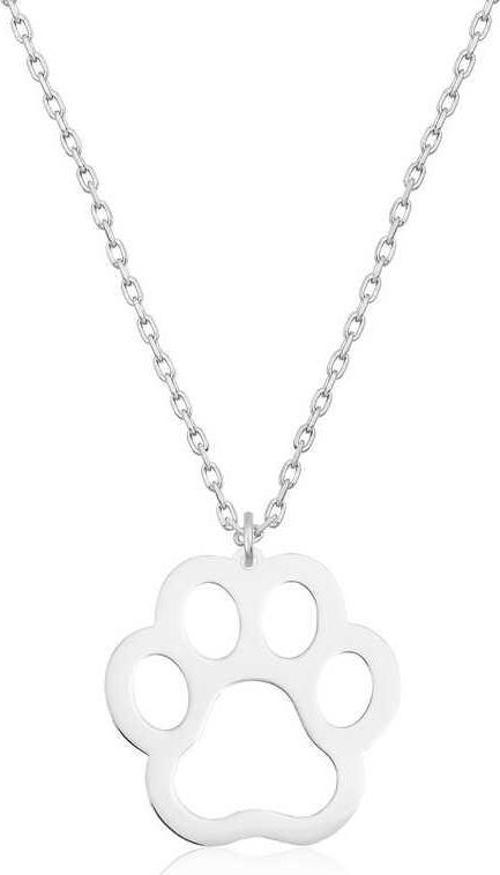 925 Ayar Gümüş Köpek Patisi Kadın Gümüş Kolye