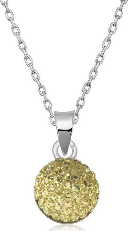 925 Ayar Gümüş Kristal Taşlı Kadın Gümüş Kolye