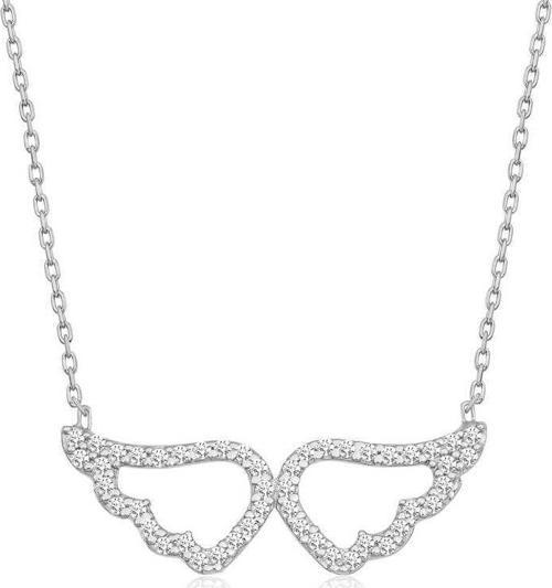 925 Ayar Gümüş Melek Kanadı Kadın Gümüş Kolye