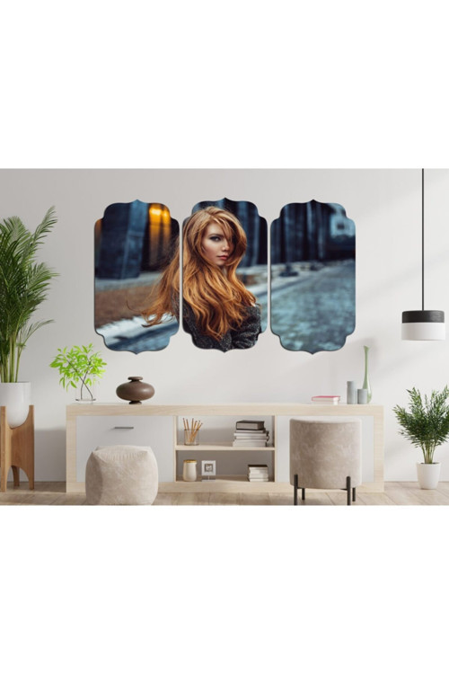 Kadın Saç Modeli Kuaför Mdf Tablo 1016