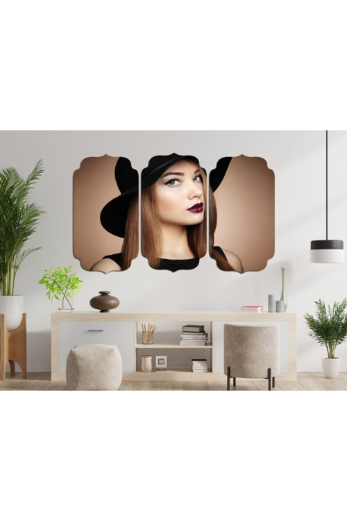 Kadın Saç Modeli Kuaför Mdf Tablo 1026