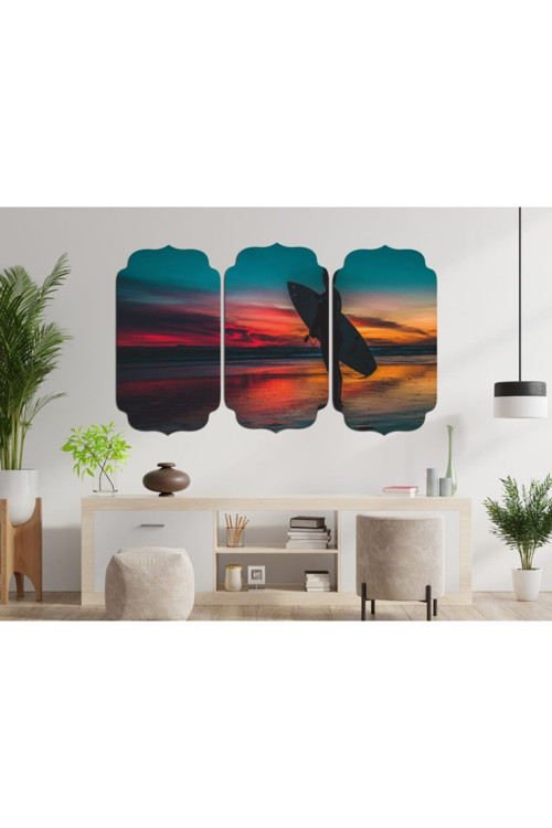 Gün Batımı Surf Mdf Tablo 3494 (Model D)