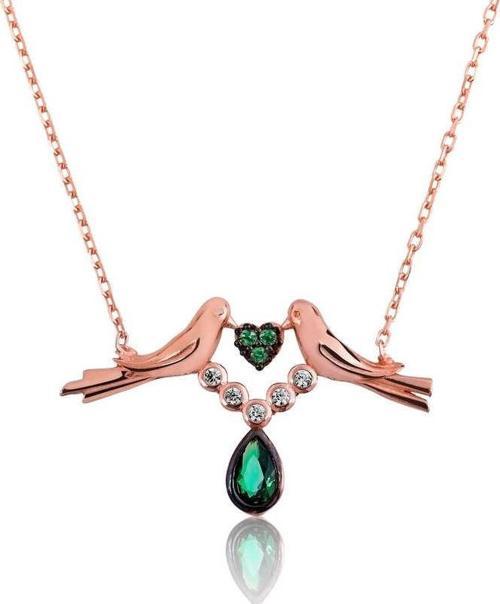 925 Ayar Gümüş Sevgi Kuşu Kadın Gümüş Kolye